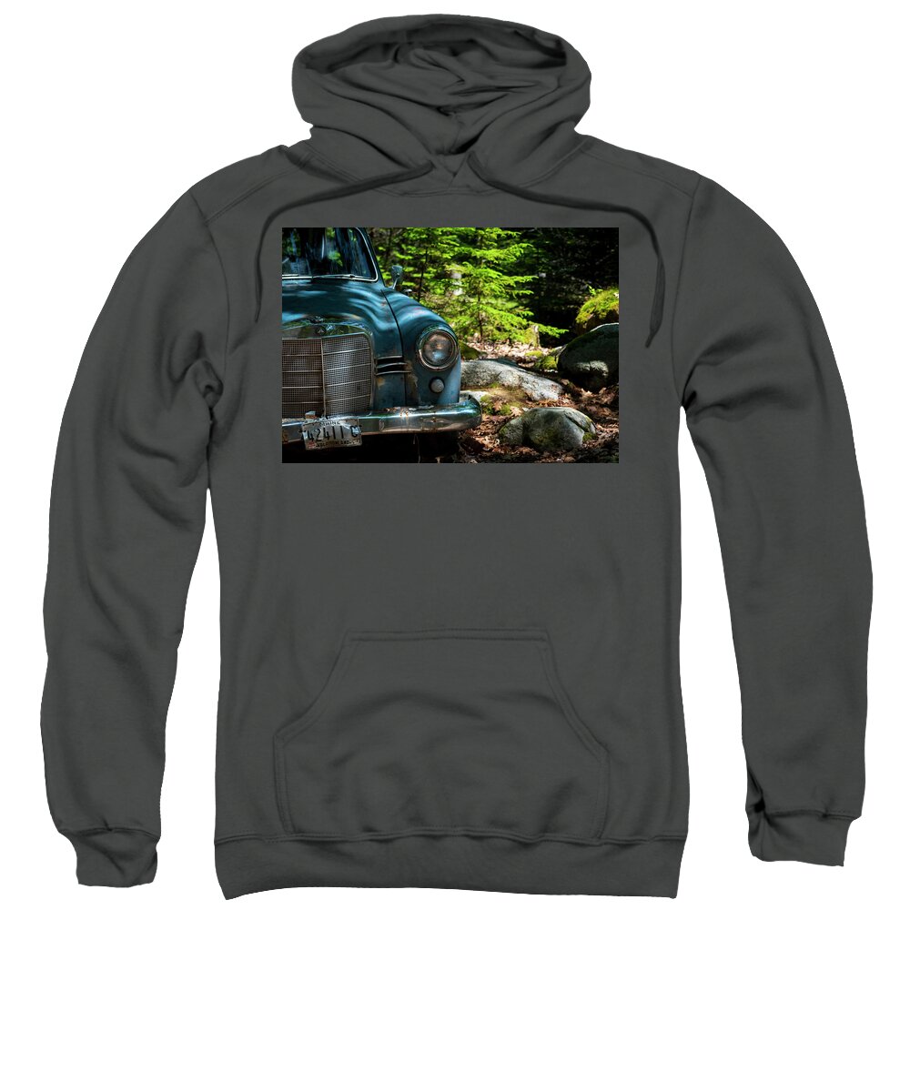 Mercedes Sweatshirt featuring the photograph Retired Mercedes by Vicky Edgerly