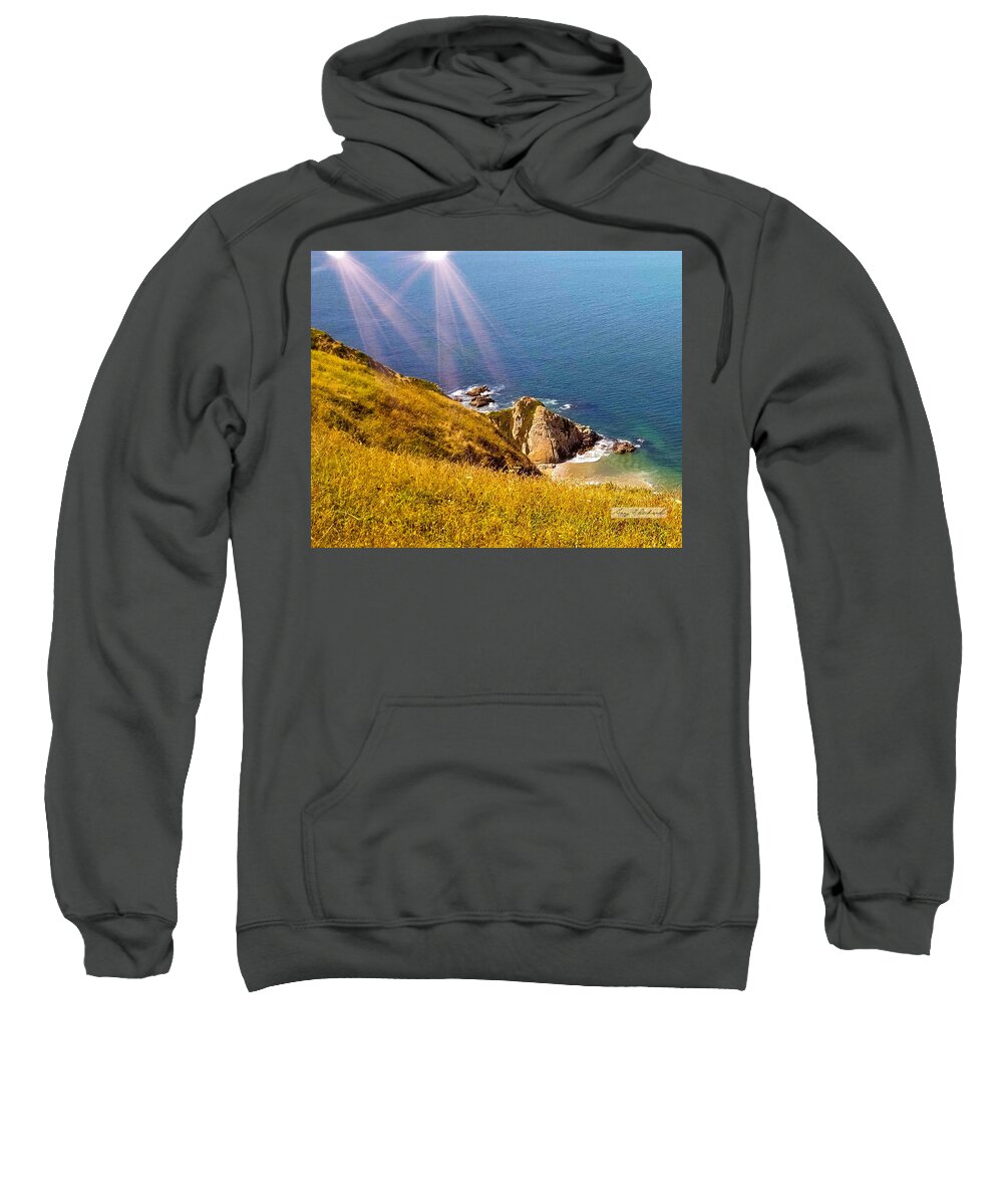 Usa Sweatshirt featuring the photograph Reyes Rock Horse Diva by Gary F Richards