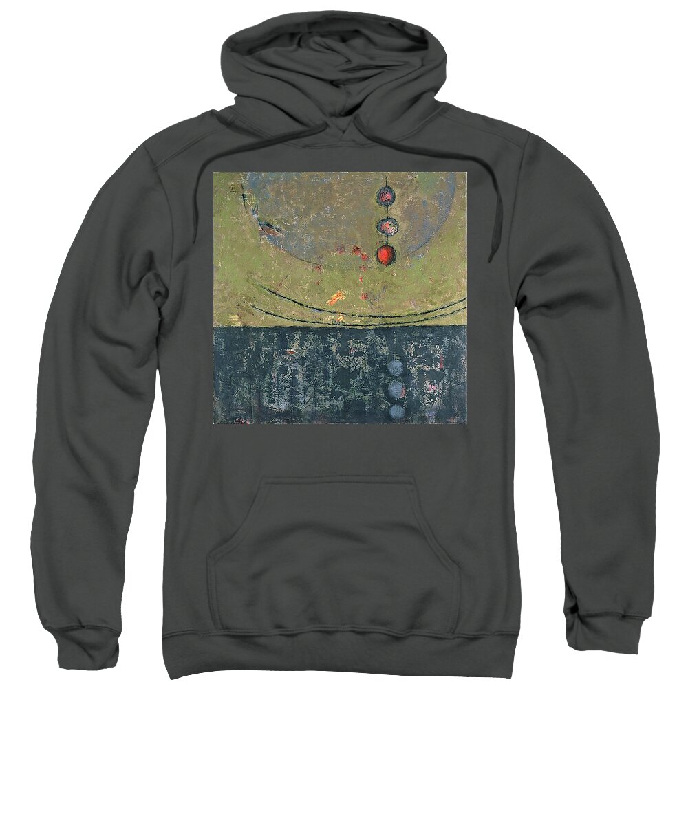 Abstract Landscape Sweatshirt featuring the painting Ripe by Janet Zoya