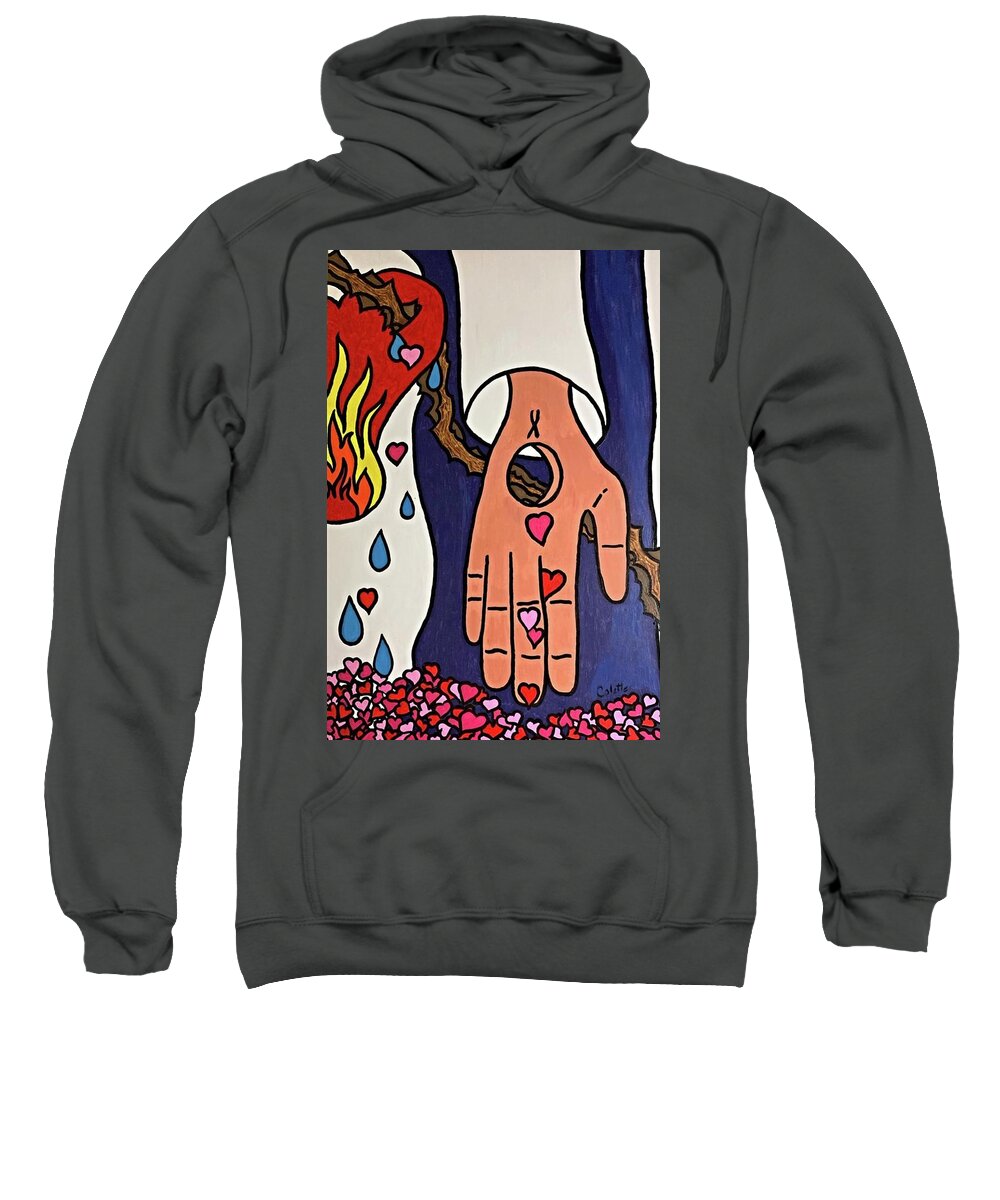 Acrylic Sweatshirt featuring the painting Ultimate Love by Colette Lee