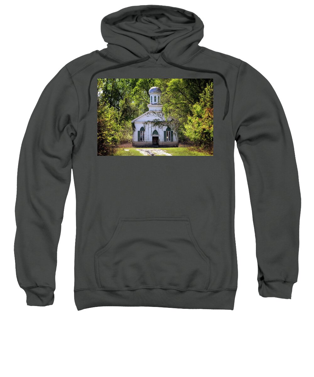 Church Sweatshirt featuring the photograph Rodney Baptist Church by Susan Rissi Tregoning