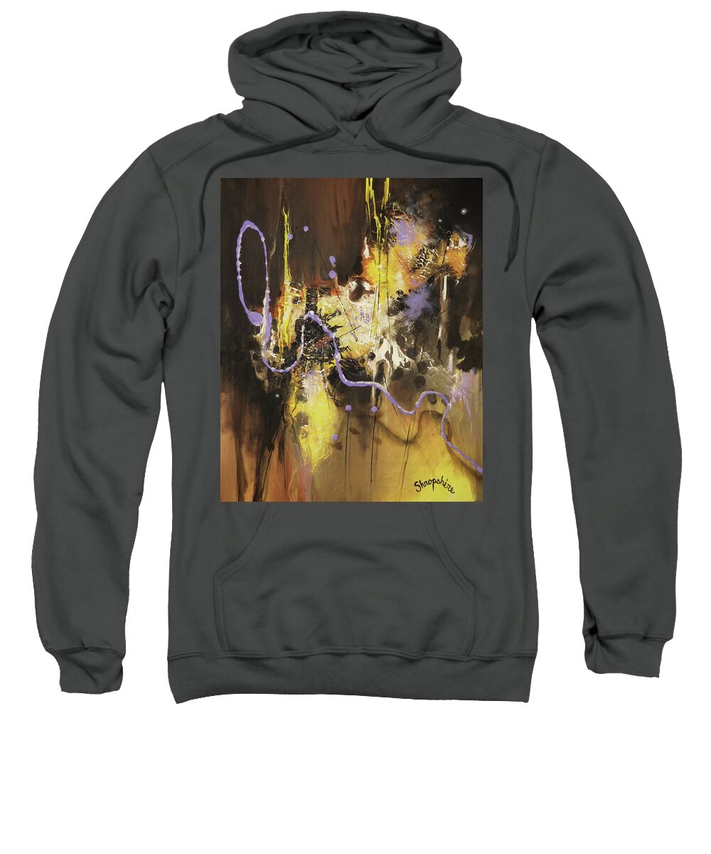 Abstract; Abstract Expressionist; Contemporary Art; Tom Shropshire Painting; Modern Art Sweatshirt featuring the painting Royal Descent by Tom Shropshire