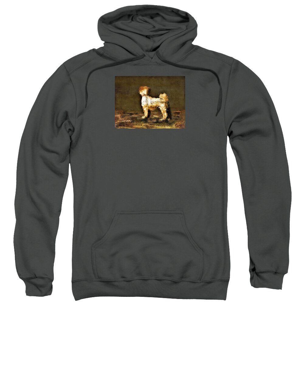 Dog. Canine Sweatshirt featuring the digital art Ruby by Diane Chandler