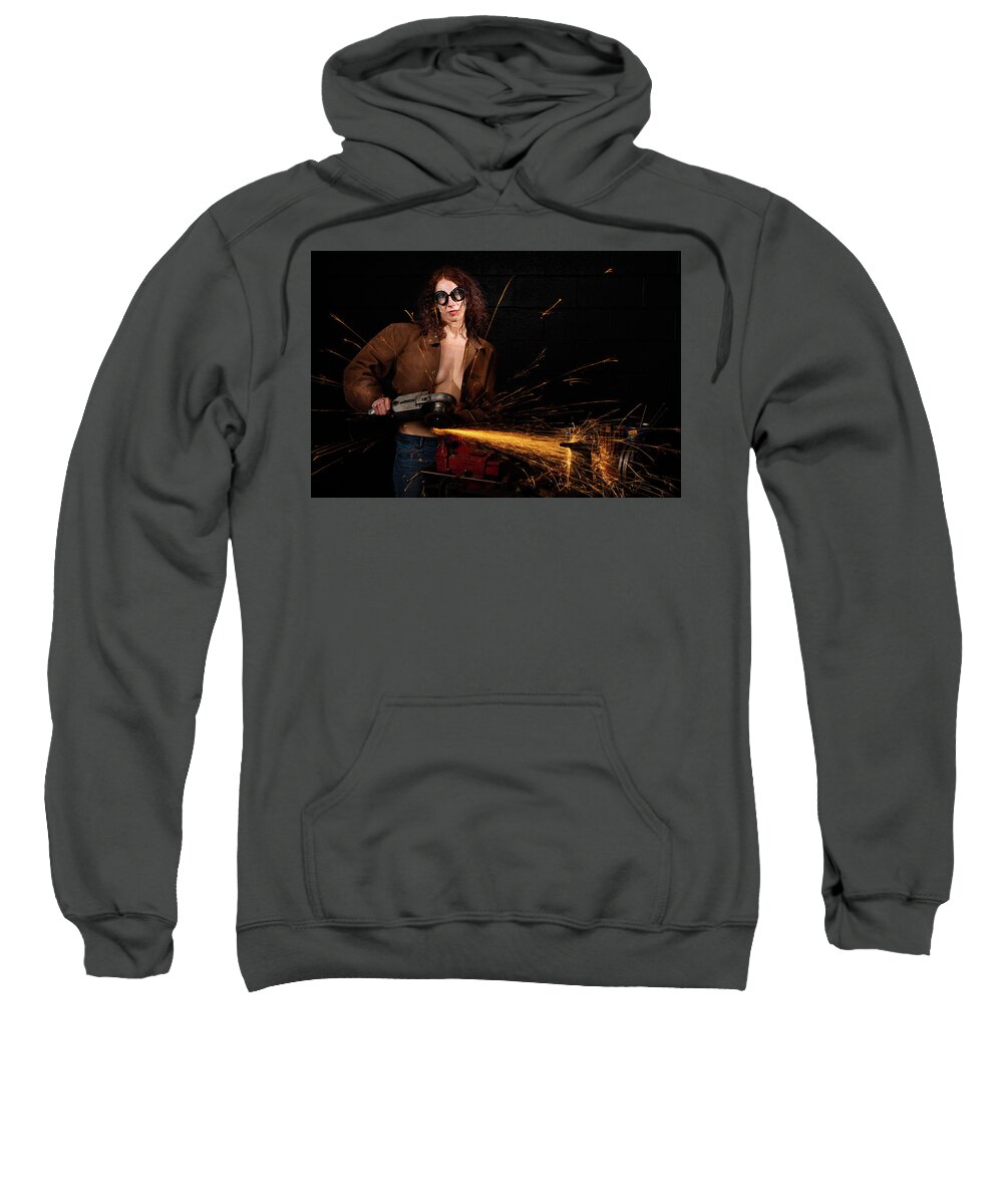 Bill Board Contest Sweatshirt featuring the photograph Light Em Up by Dennis Dame