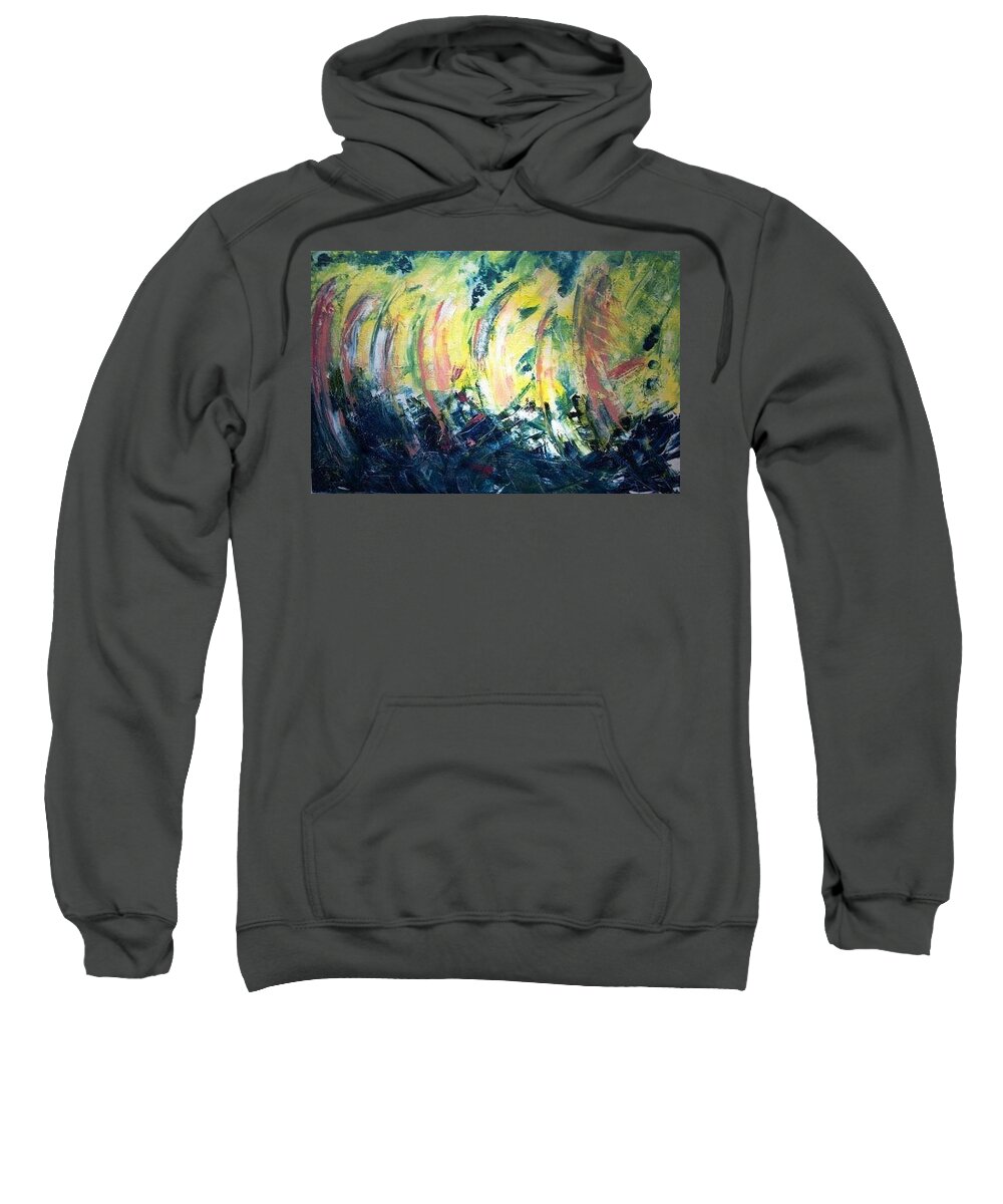  Sweatshirt featuring the painting Sails by Beverly Smith