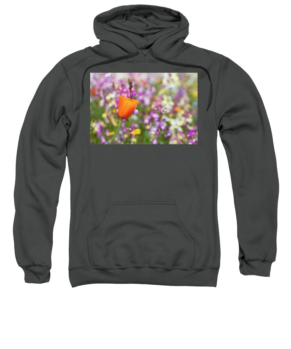 Poppy Sweatshirt featuring the photograph Say it's Spring by Vanessa Thomas