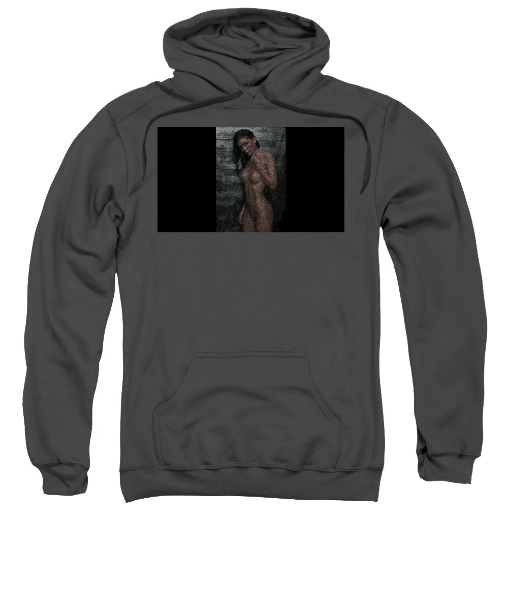 Vorotrans Sweatshirt featuring the digital art Selene by Stephane Poirier