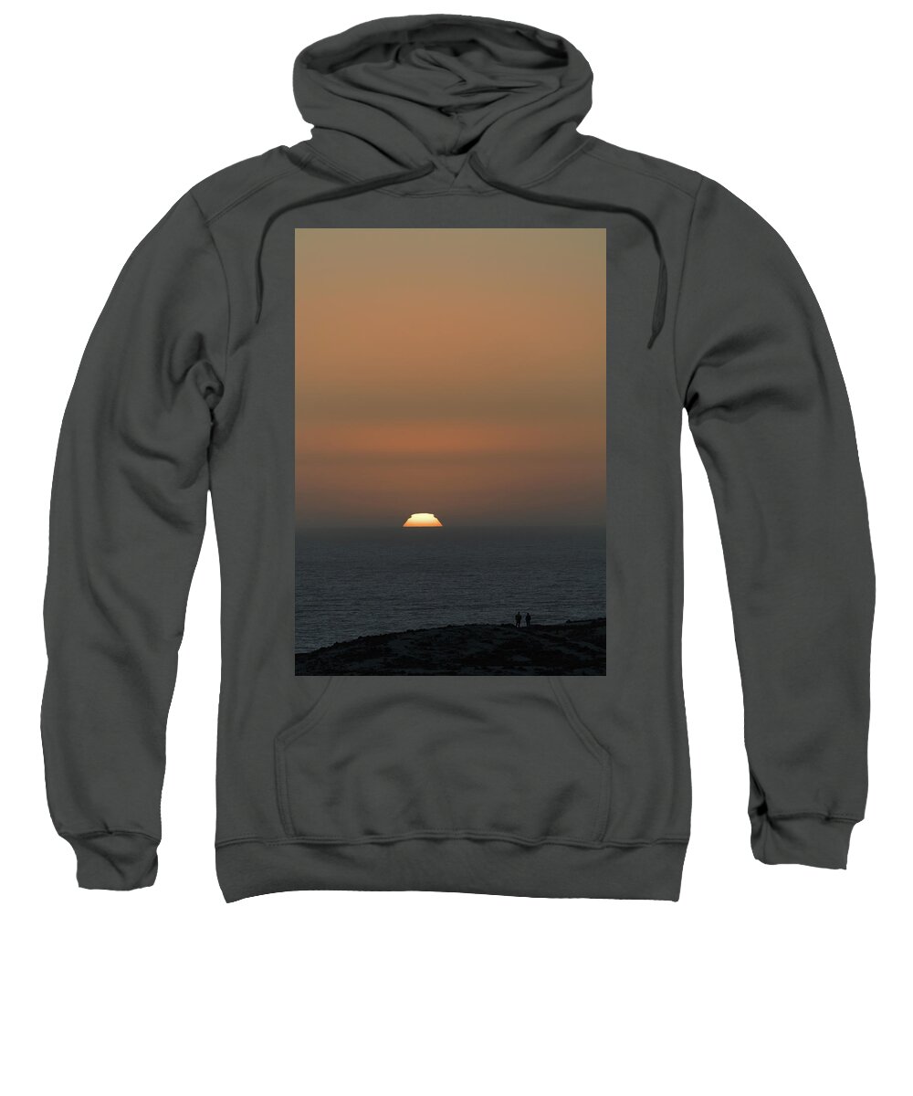 Sunset Sweatshirt featuring the photograph Set Theory by Alex Lapidus
