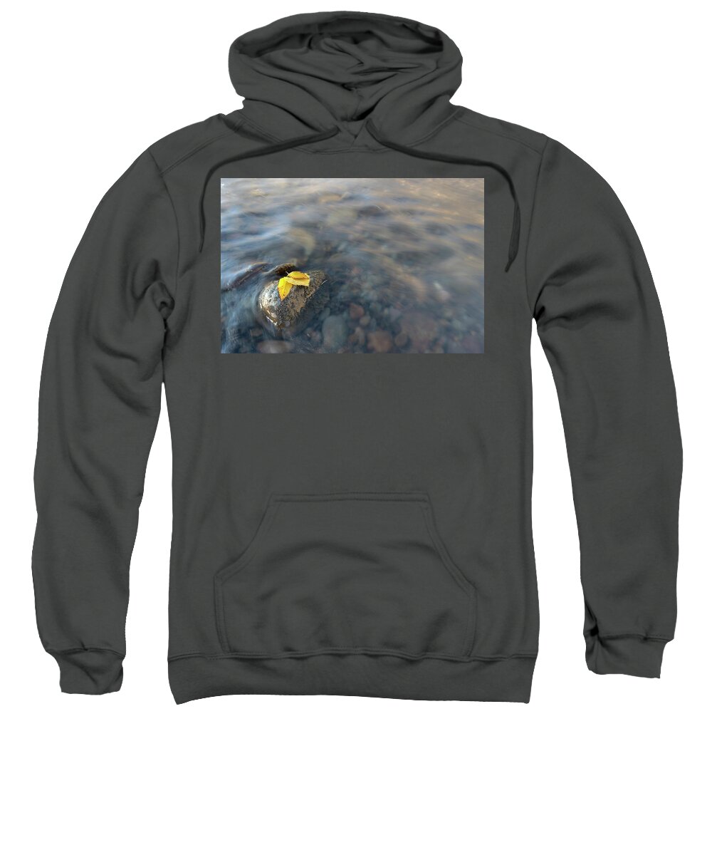 River Sweatshirt featuring the photograph Softly Now by Angela Moyer