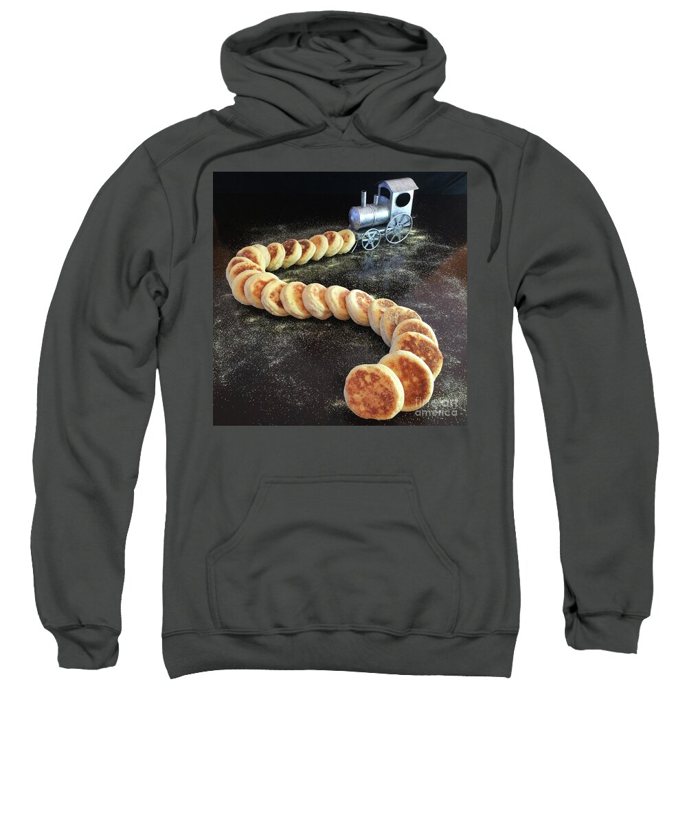 Bread Sweatshirt featuring the photograph Sourdough English Muffins by Amy E Fraser