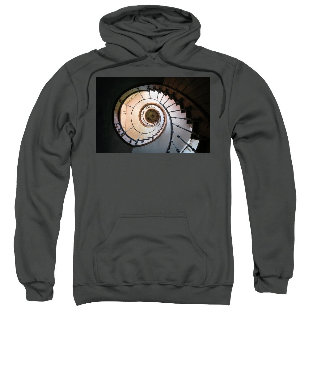 Urban Sweatshirt featuring the photograph Spiral Stairs by Roman Robroek