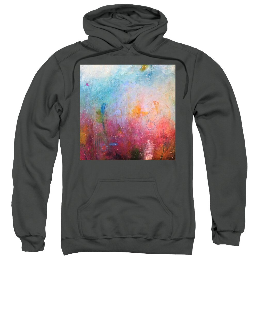 Acrylic Sweatshirt featuring the painting Spring Swing by Brenda O'Quin