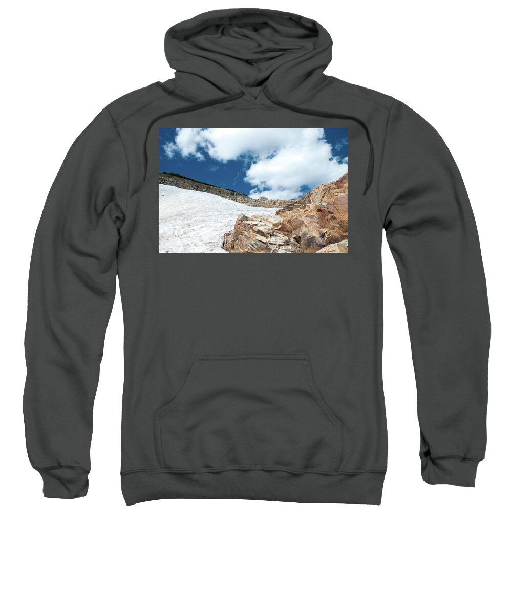 Tara Krauss Sweatshirt featuring the photograph St. Mary's Glacier by Tara Krauss