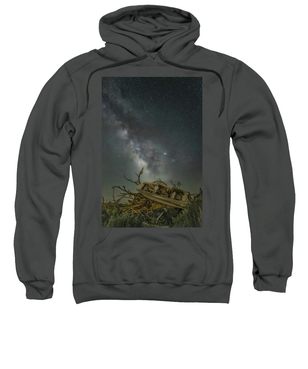Milky Way Sweatshirt featuring the photograph Stellar Dry Dock by James Clinich