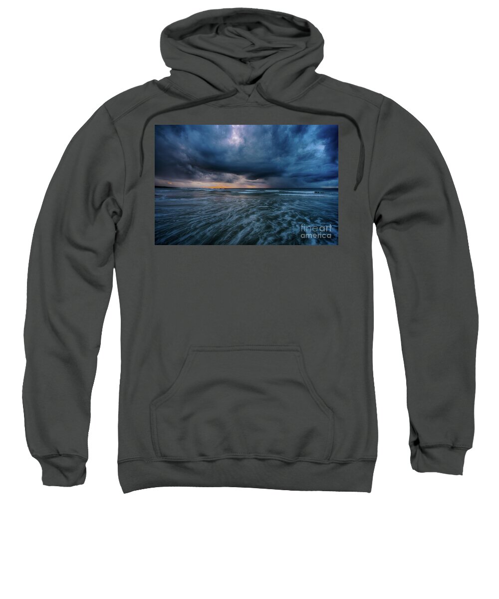 Stormy Sweatshirt featuring the photograph Stormy Morning by David Smith