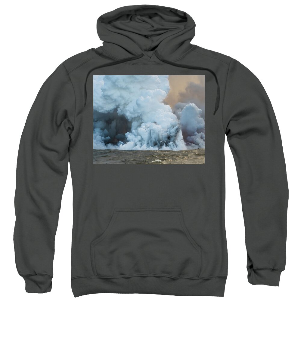 Lava Sweatshirt featuring the photograph Submerged Lava Bomb by William Dickman