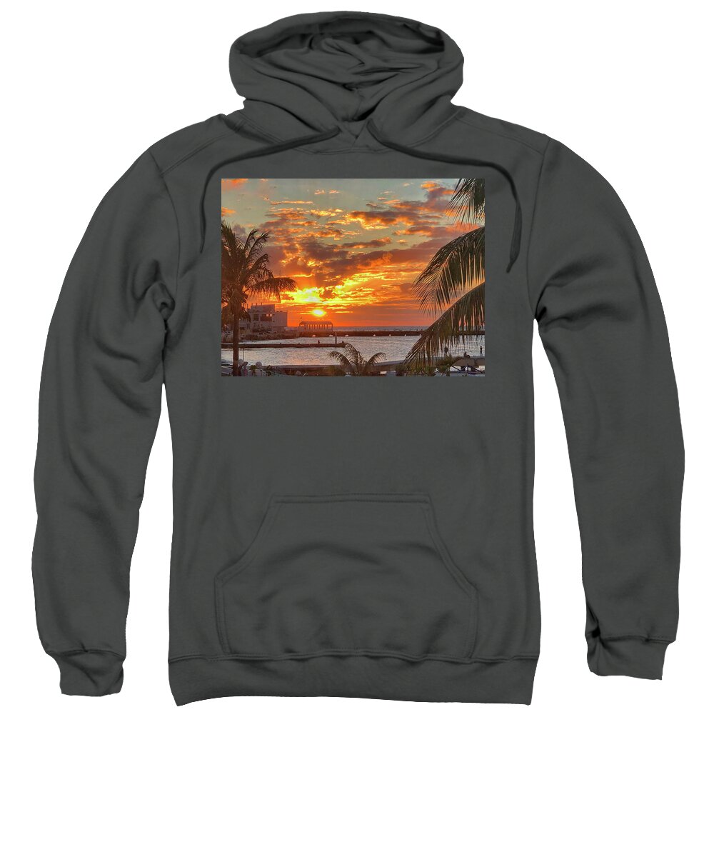 Nature Sweatshirt featuring the photograph Sun is Setting by Laura Hedien