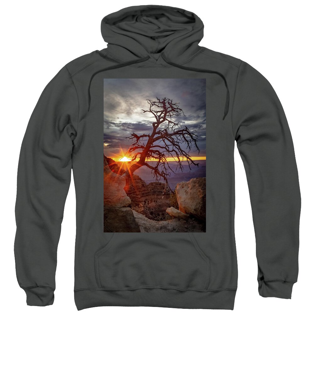 Powell Point Sweatshirt featuring the photograph Sunset at Powell Point by Joe Kopp