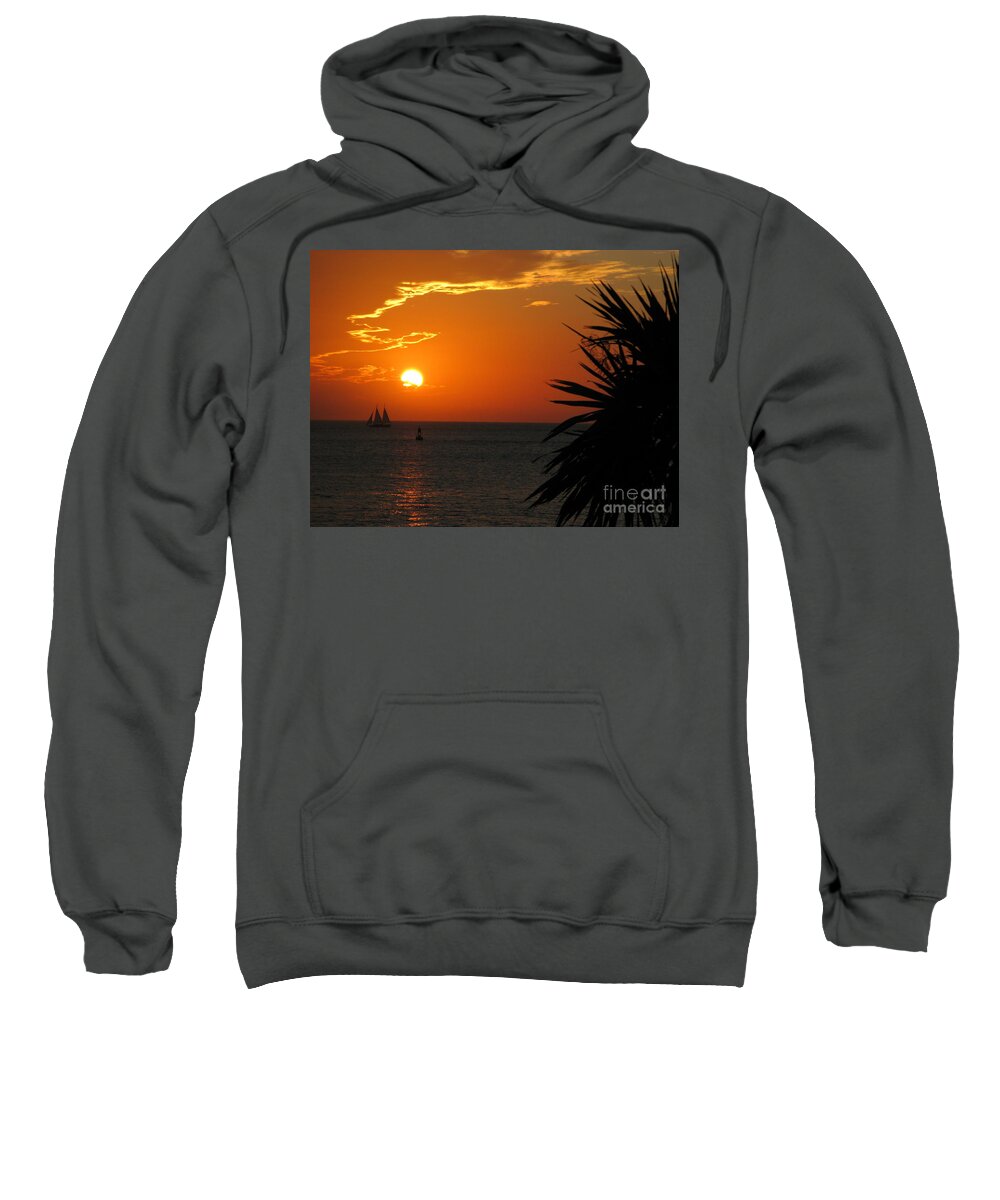 Florida Sweatshirt featuring the photograph Sunset in the Keys by Terri Brewster