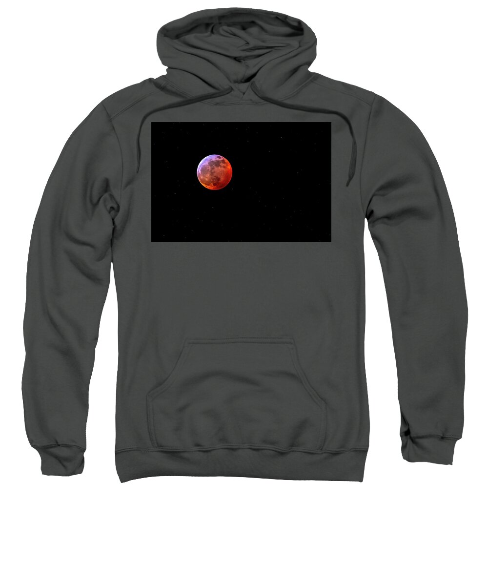 Moon Sweatshirt featuring the photograph Super Blood Wolf Moon by Allin Sorenson