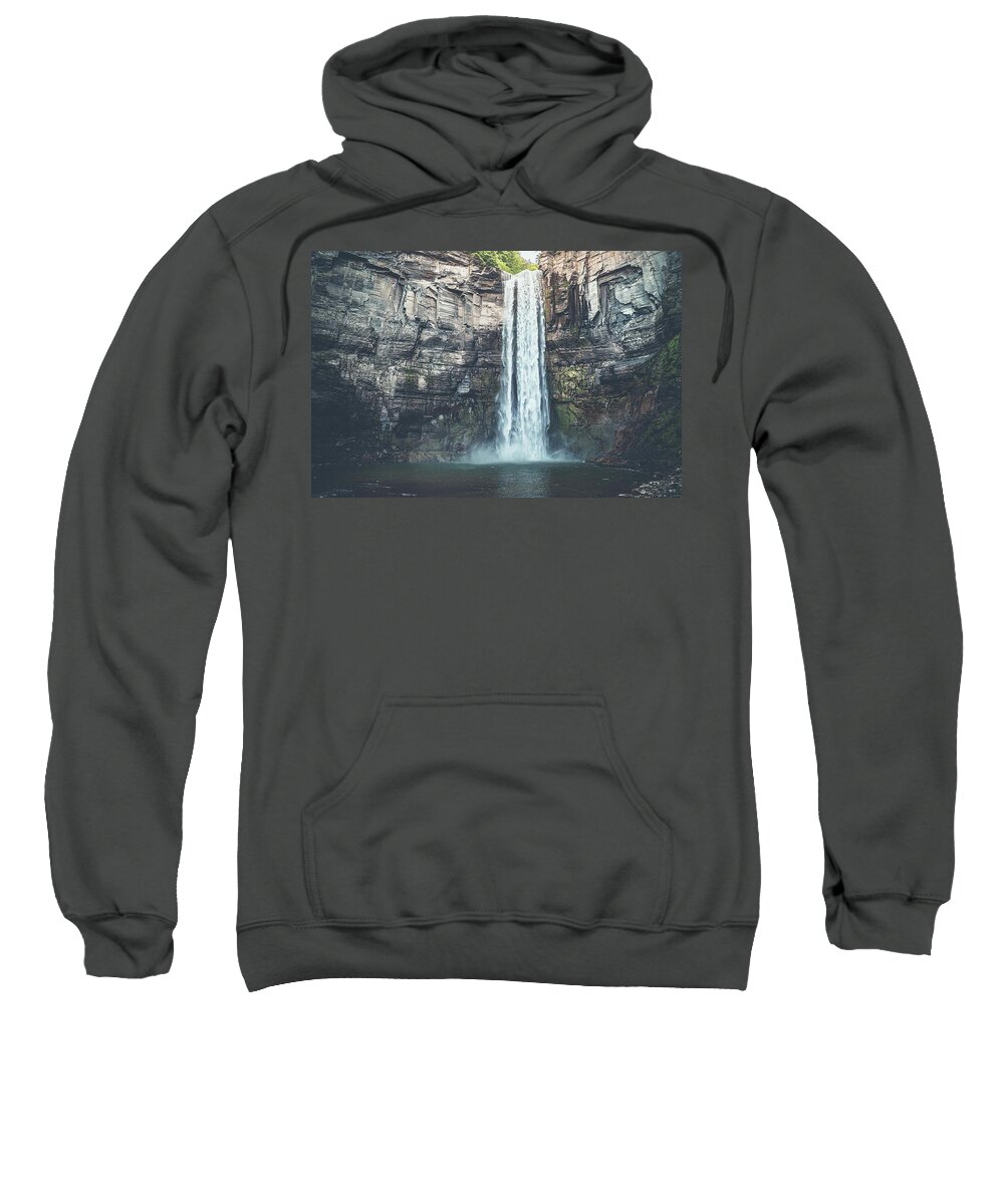 Glamping Sweatshirt featuring the photograph Taughannock Falls by Dave Niedbala