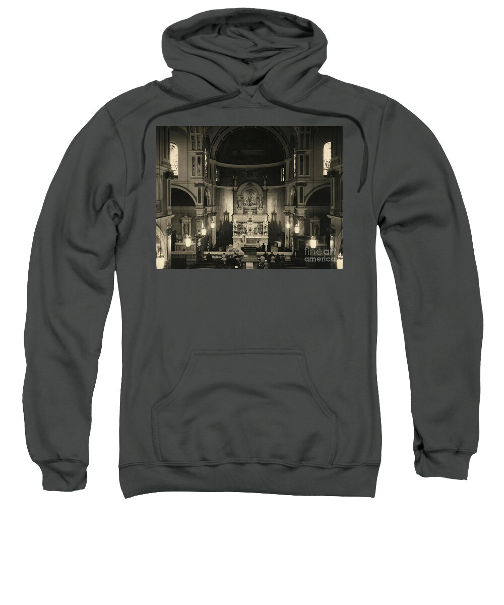 St. Jeromes Chuch In The Bronx Ny Sweatshirt featuring the photograph St. Jerome's Church In The Bronx Ny by Barbra Telfer