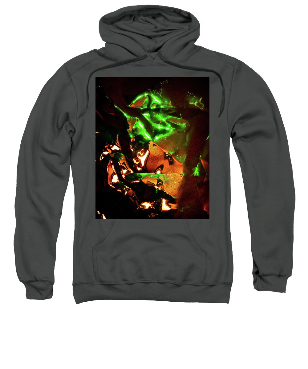 Abstract Sweatshirt featuring the digital art The Green Knight by Liquid Eye