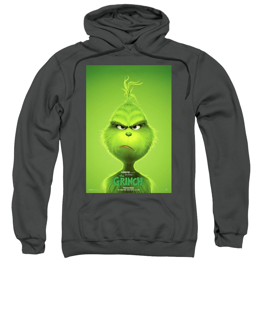 The Grinch, 2018 B Adult Pull-Over Hoodie by Movie Poster Prints - Fine Art  America