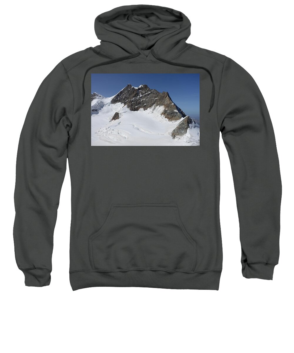 Mountain Sweatshirt featuring the photograph The Peak of the Jungfrau by Patricia Caron