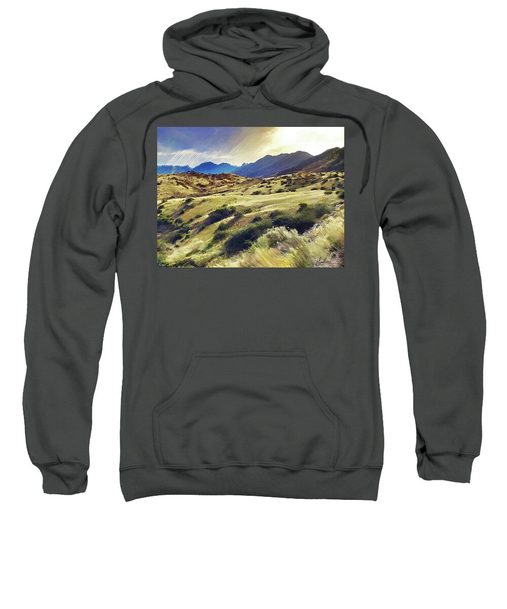 Range Sweatshirt featuring the photograph The Range by GW Mireles