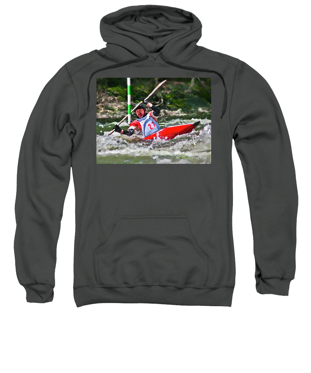 Farmington Sweatshirt featuring the photograph The Slalom by Tom Cameron