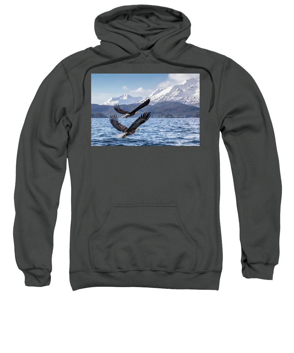 Alaska Sweatshirt featuring the photograph To the Hills... #2 by James Capo