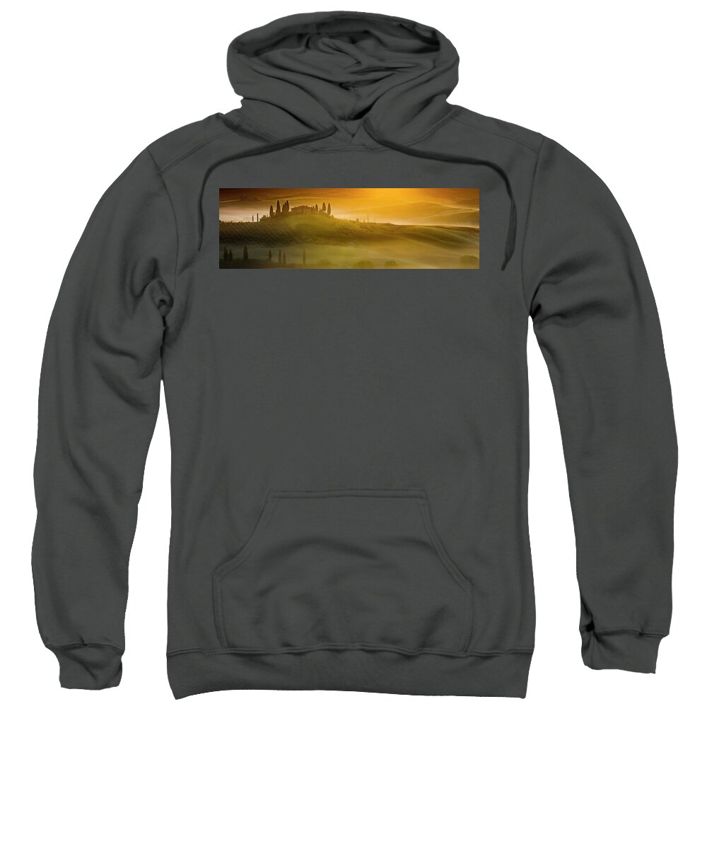 Italy Sweatshirt featuring the photograph Tuscany In Gold by Evgeni Dinev
