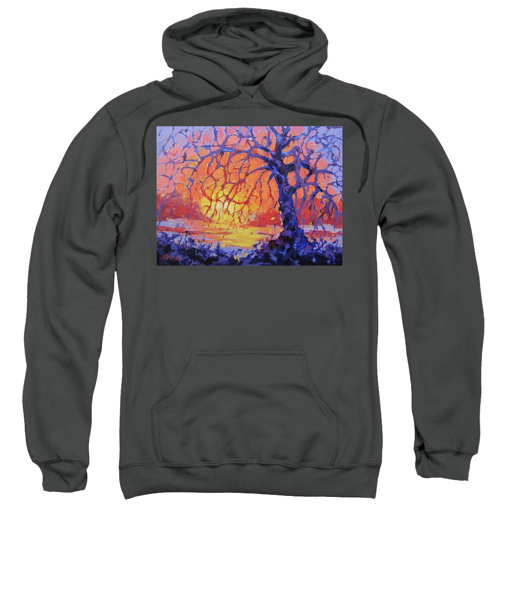 Tree Sweatshirt featuring the photograph Warm by Karen Ilari