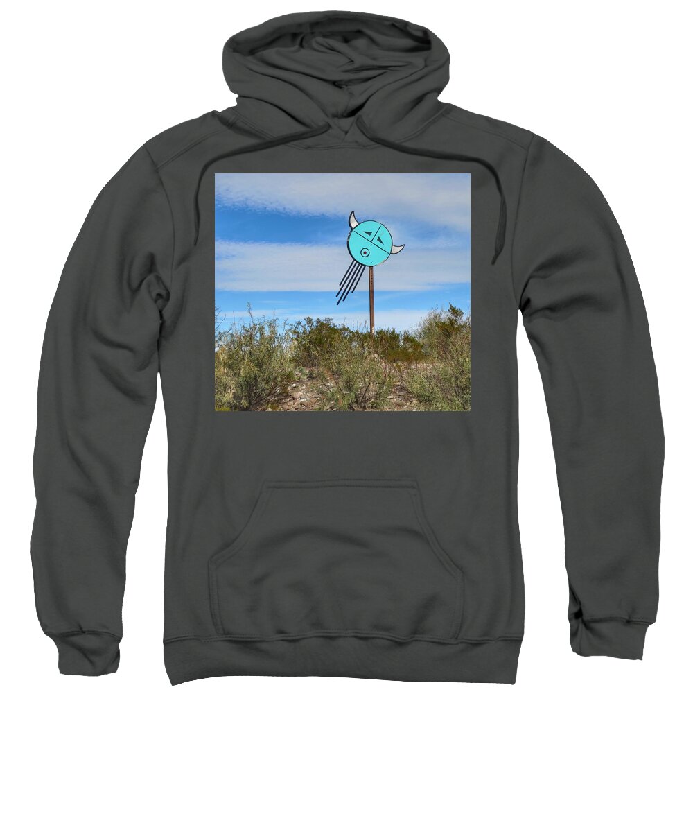 Talisman Sweatshirt featuring the photograph West Texas Talisman in the Sky  by Gia Marie Houck