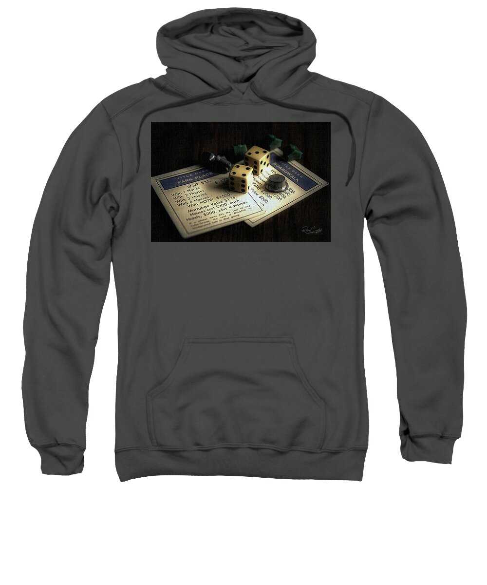 Monoply Sweatshirt featuring the photograph When I Was A Tycoon by Rene Crystal