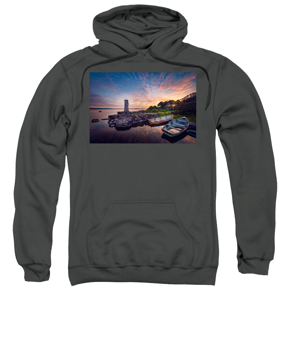 Sunset Sweatshirt featuring the photograph When the Words are not Enough by Philippe Sainte-Laudy