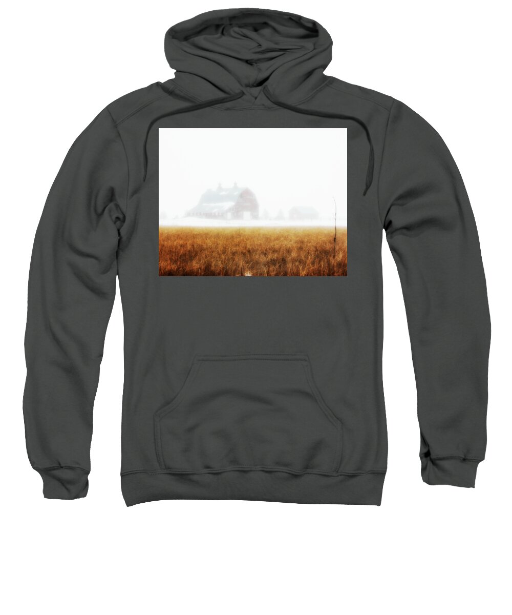Barn Addict Sweatshirt featuring the photograph White Out by Julie Hamilton