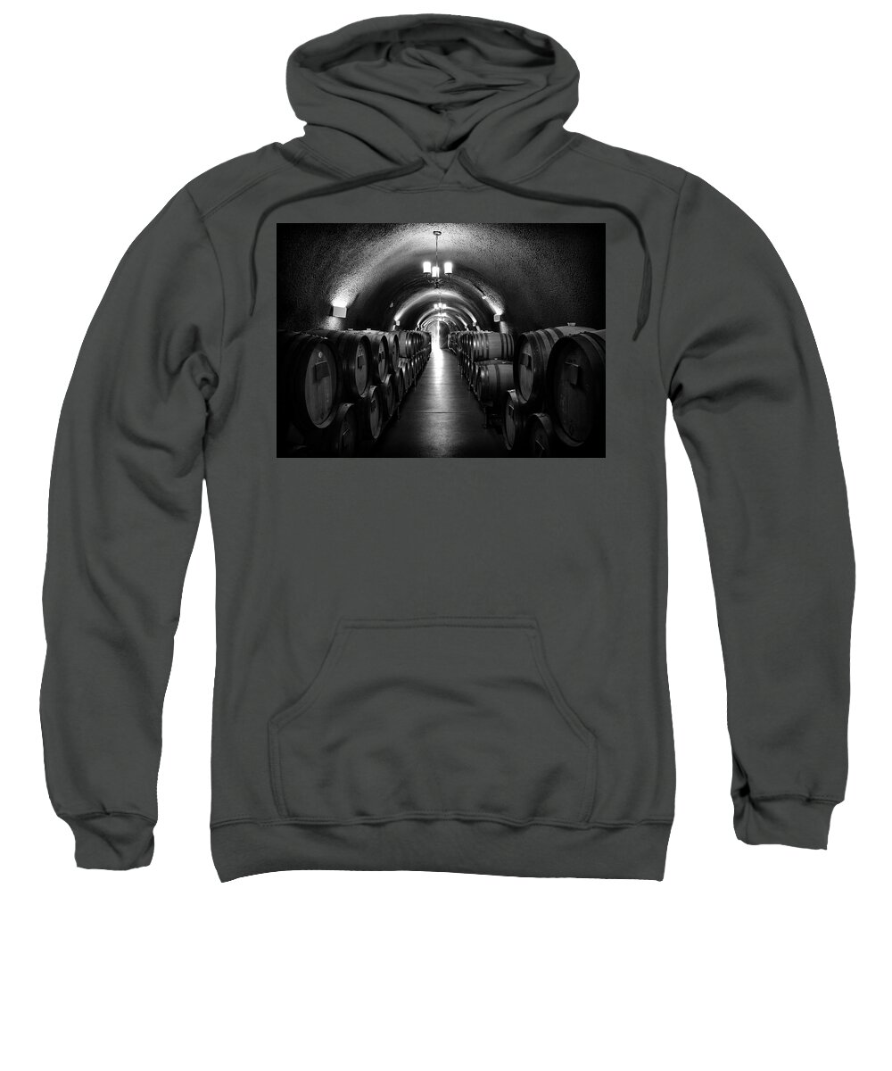 Wine Sweatshirt featuring the photograph Wine Coming Of Age by Steven Clark