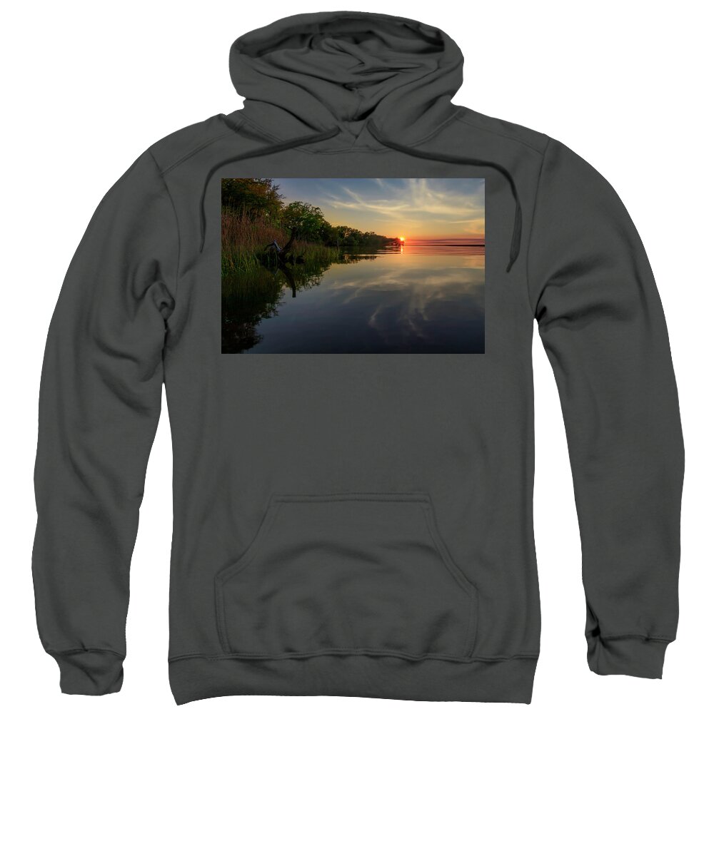 River Sweatshirt featuring the photograph Wolf River Reflection by JASawyer Imaging