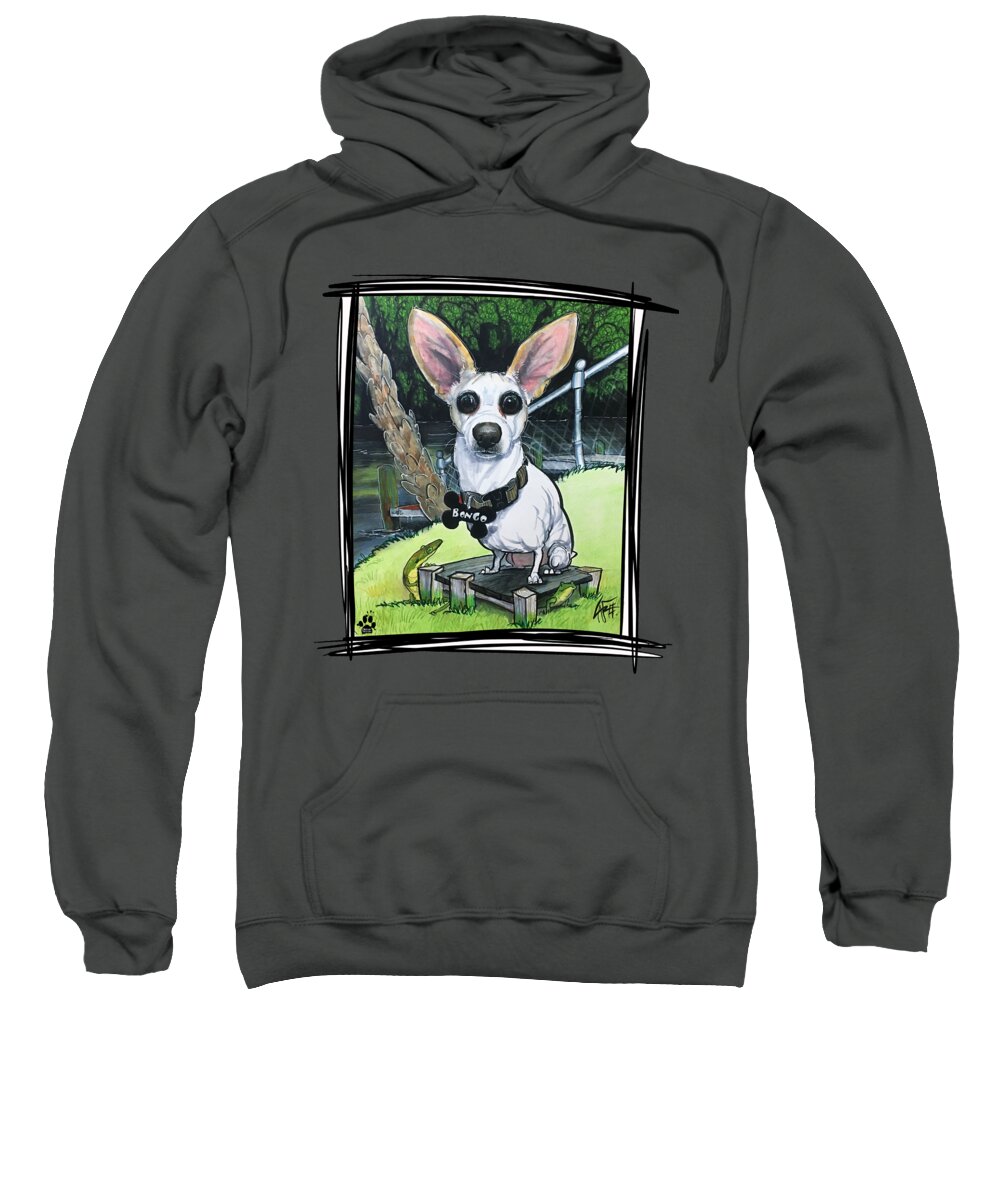 Wright Sweatshirt featuring the drawing Wright 5101 by Canine Caricatures By John LaFree
