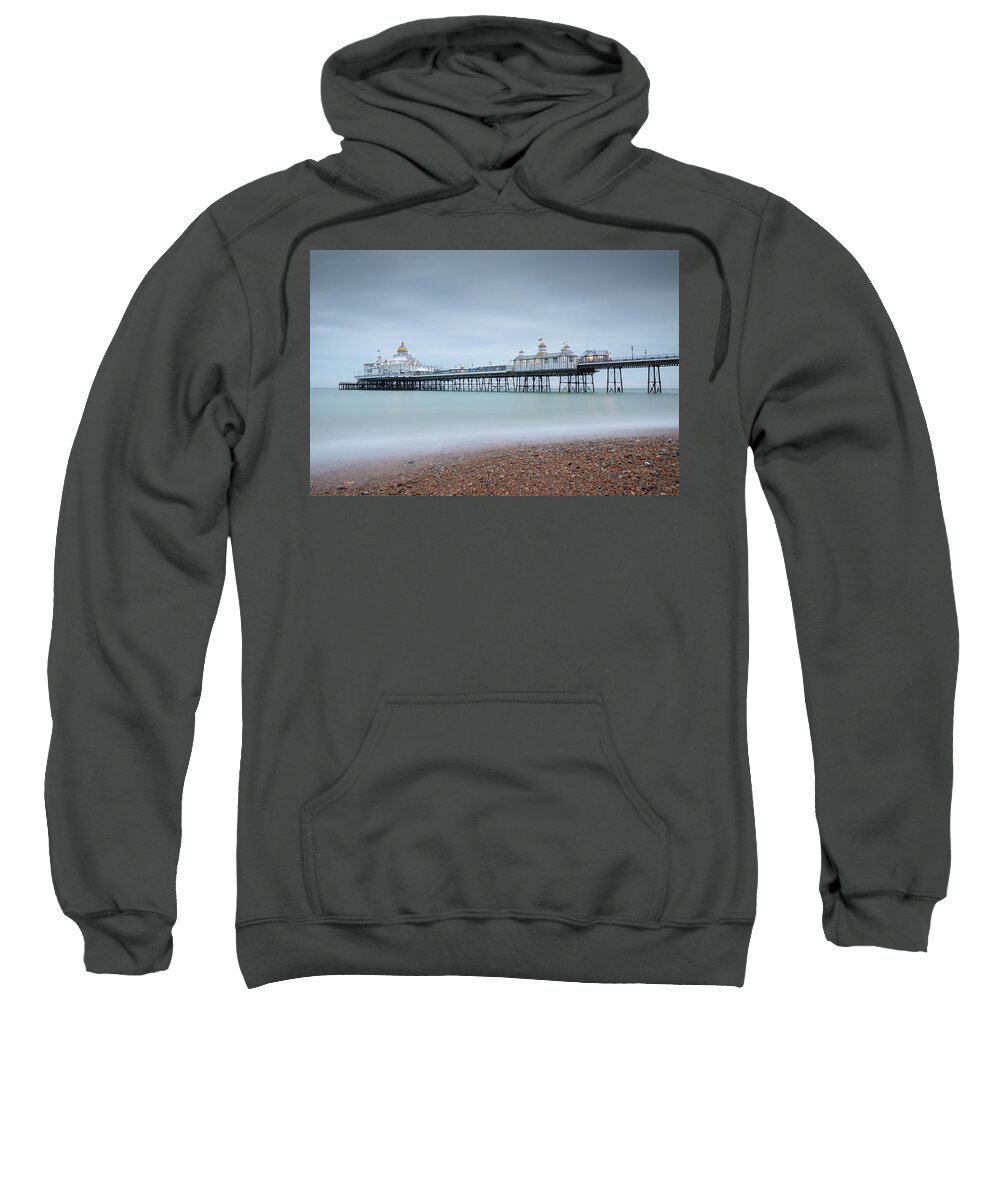 Eastbourne Sweatshirt featuring the photograph Eastbourne Pier #2 by Andrew Lalchan