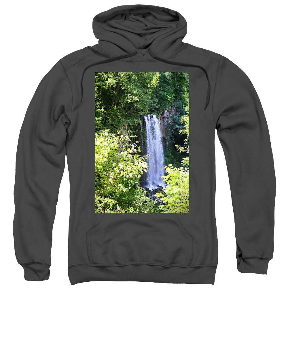Photo Sweatshirt featuring the photograph Falling Springs -2 #1 by Alan Hausenflock