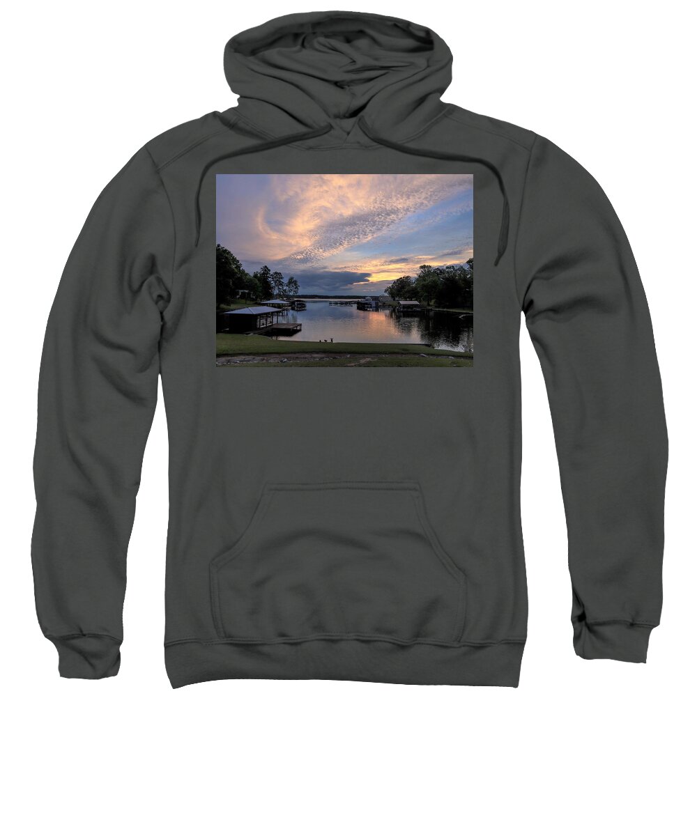 Lake Sweatshirt featuring the photograph Goose Rejoice Sunrise #1 by Ed Williams