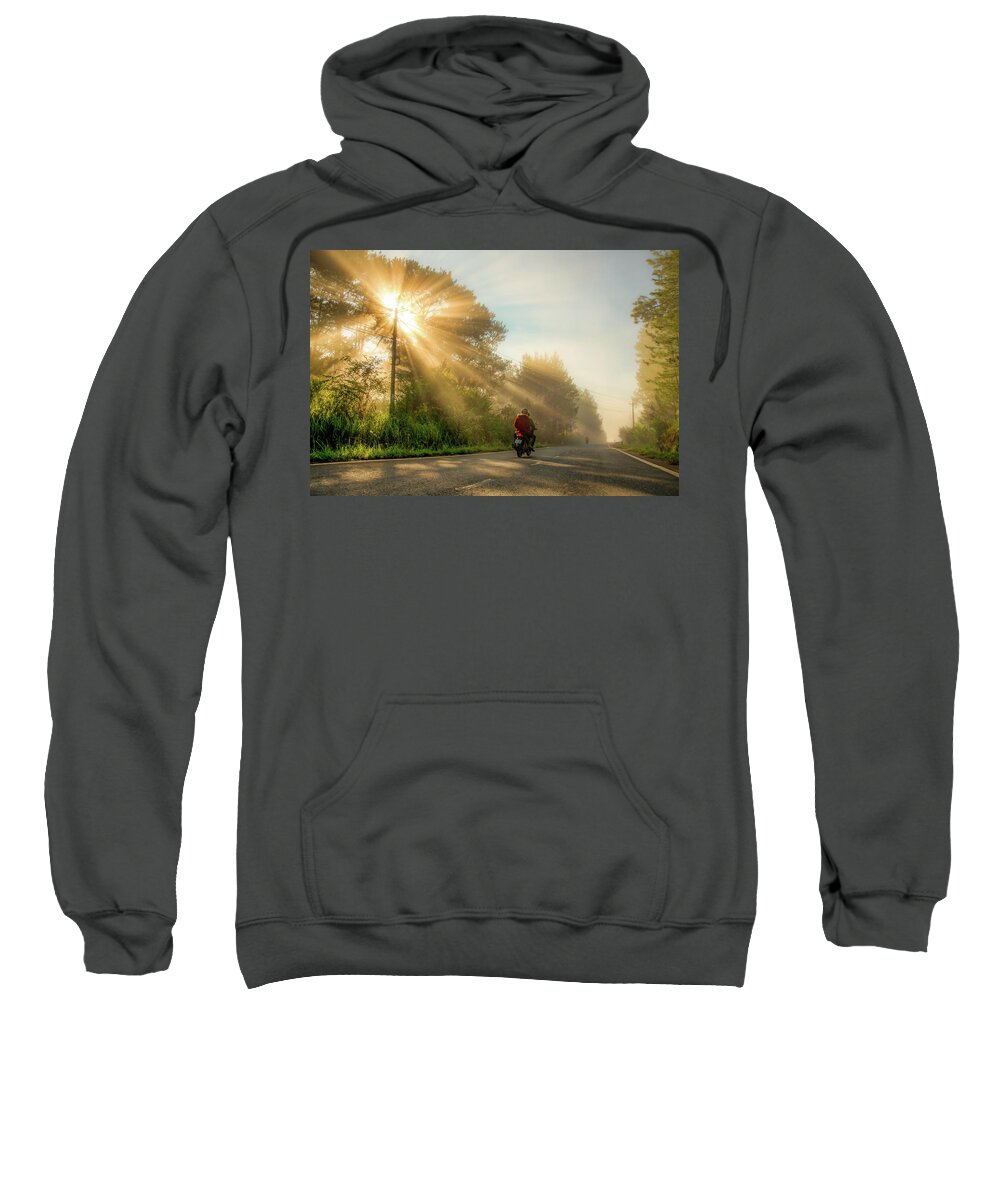 Awesome Sweatshirt featuring the photograph In The Sunshine #1 by Khanh Bui Phu