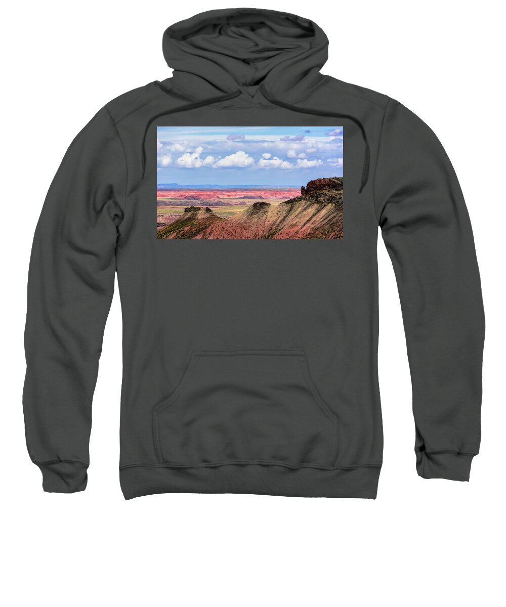 Northern Arizona Sweatshirt featuring the photograph Painted Desert 2 #1 by Betty Eich