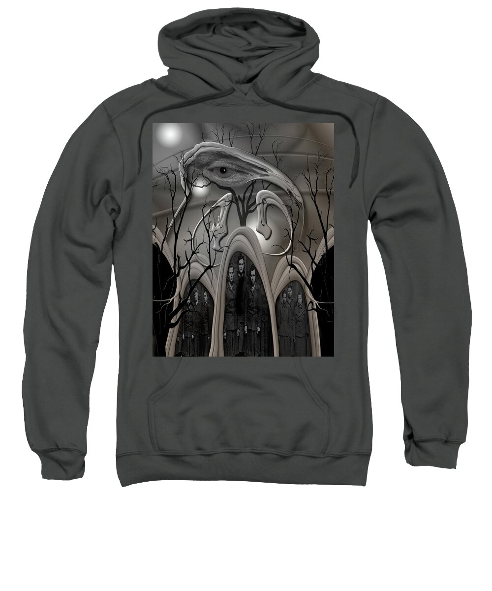 Mighty Sight Studio Sweatshirt featuring the digital art Standing Guard #1 by Steve Sperry