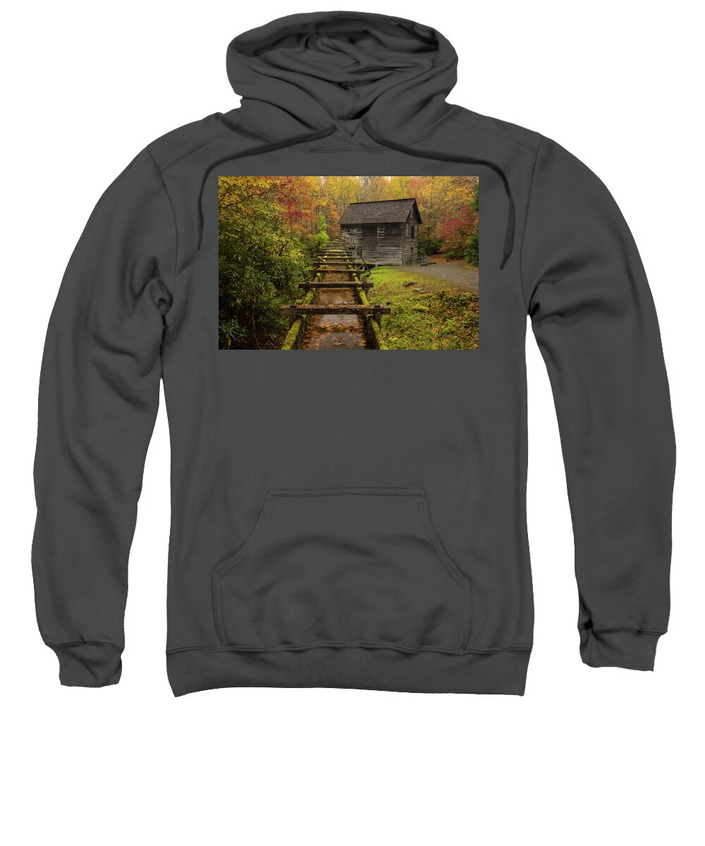 Fall Sweatshirt featuring the photograph Fall at Mingus Mill by Doug McPherson