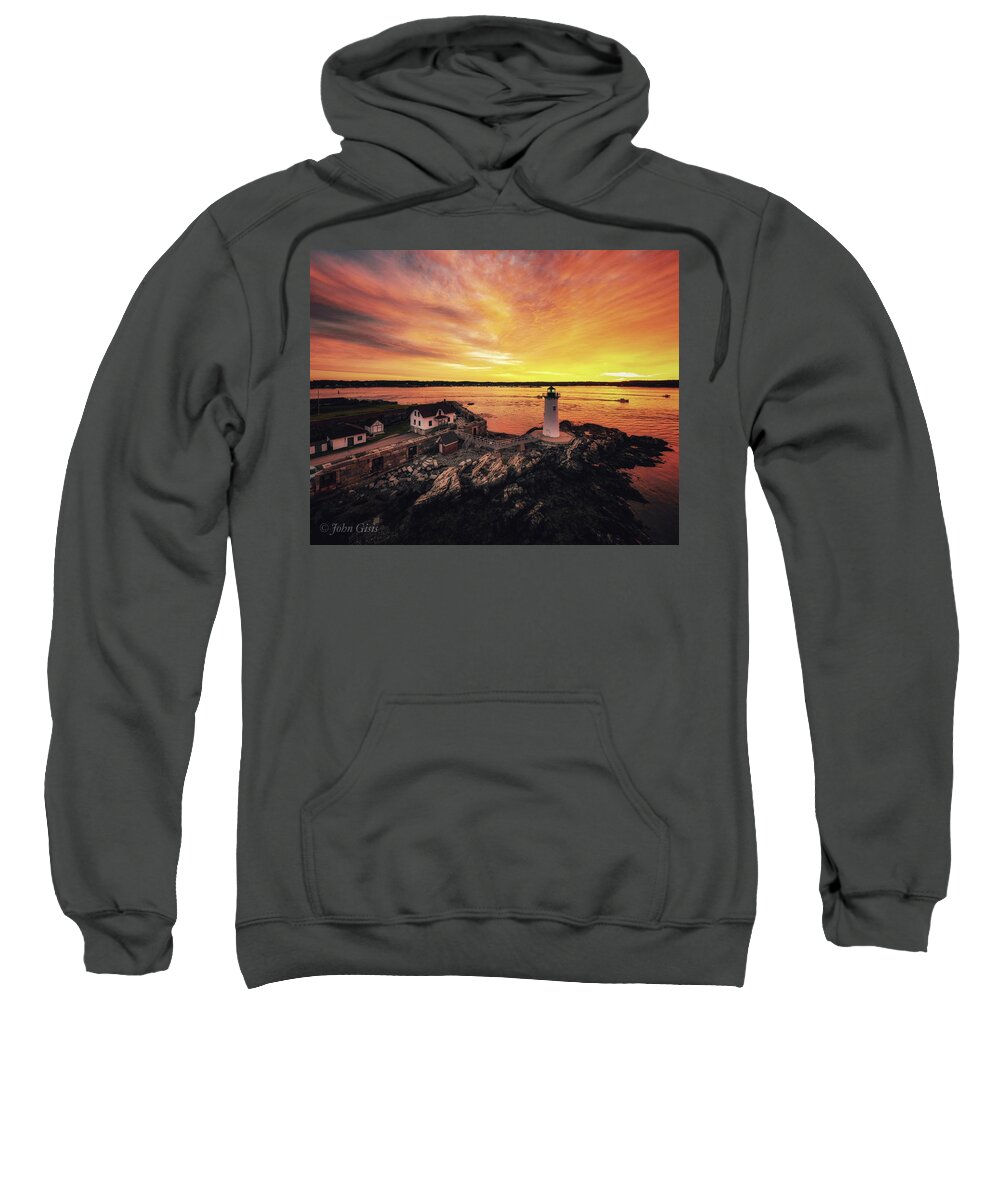  Sweatshirt featuring the photograph Portsmouth #18 by John Gisis