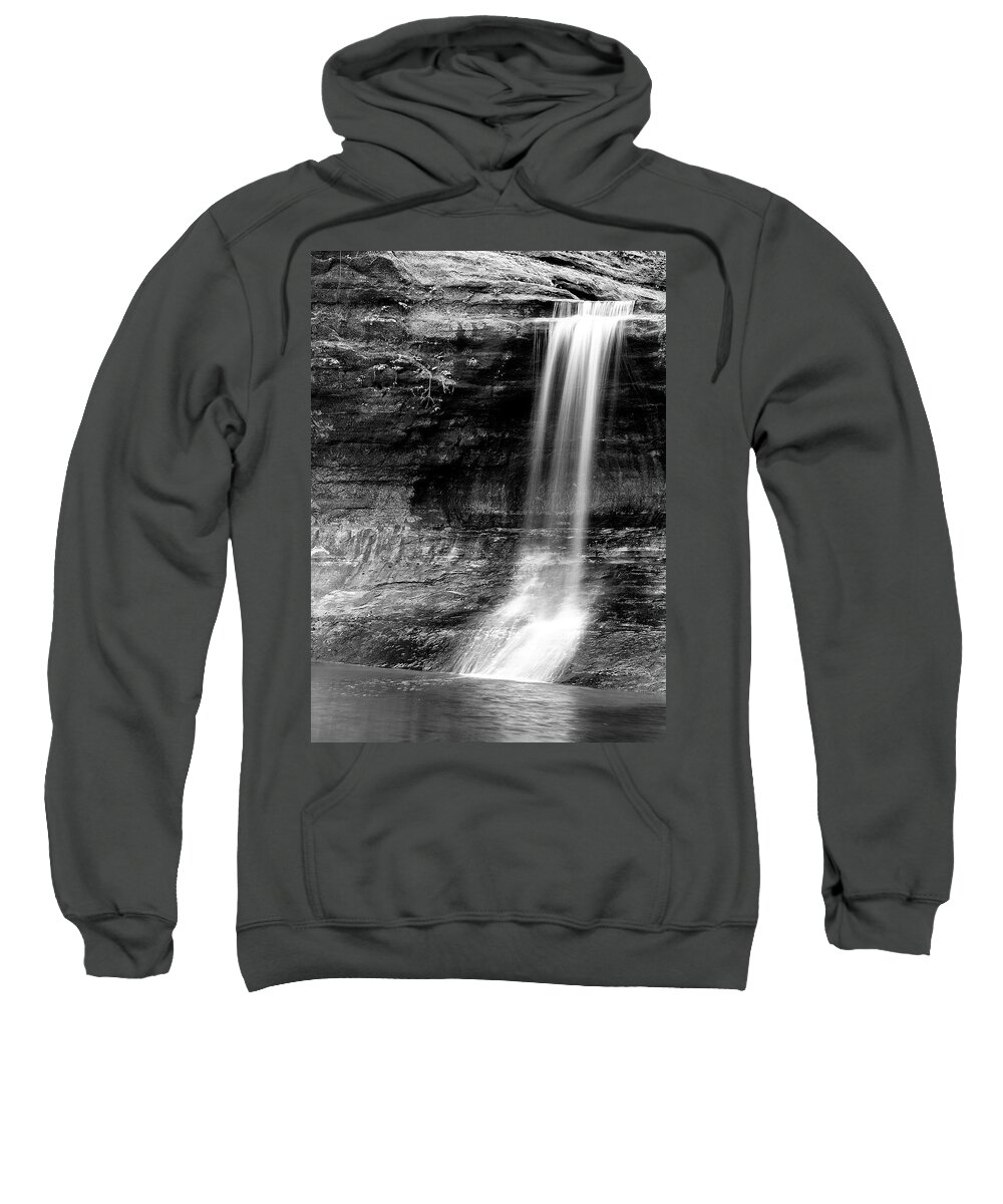 Waterfall Sweatshirt featuring the photograph Cascade Falls #2 by Larry Bohlin